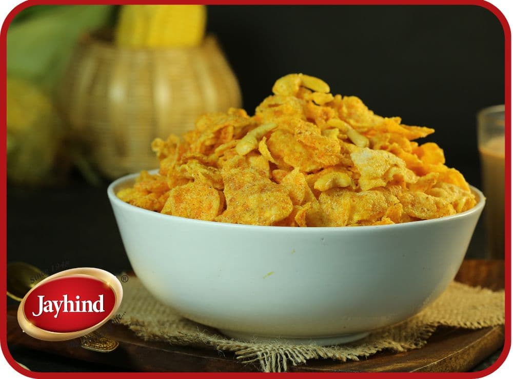 Jayhind Sweets Makai Chivda | Crunchy Corn Flakes Namkeen | Traditional Gujarati Snack