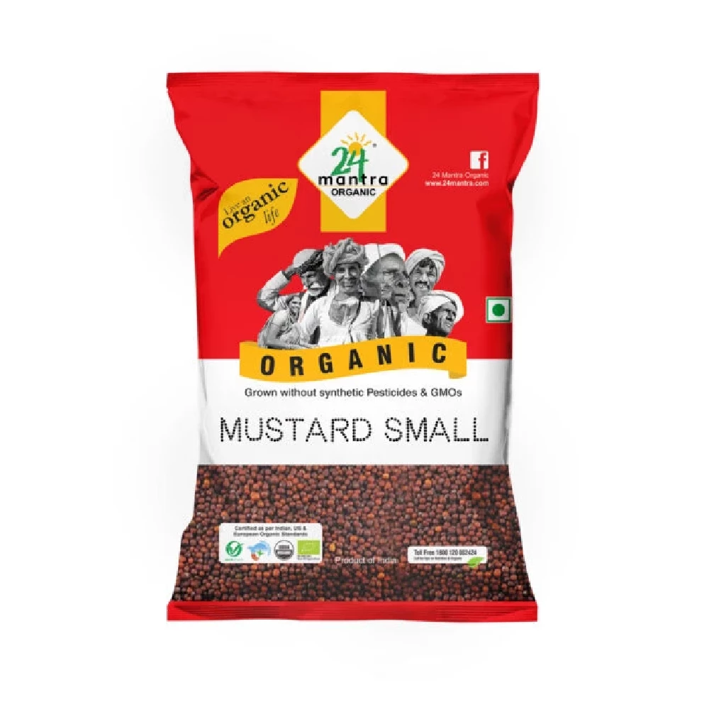 24 Mantra Organic Brown Mustard Small 24 Mantra Organic Brown Mustard Small-Pack Size-100 g