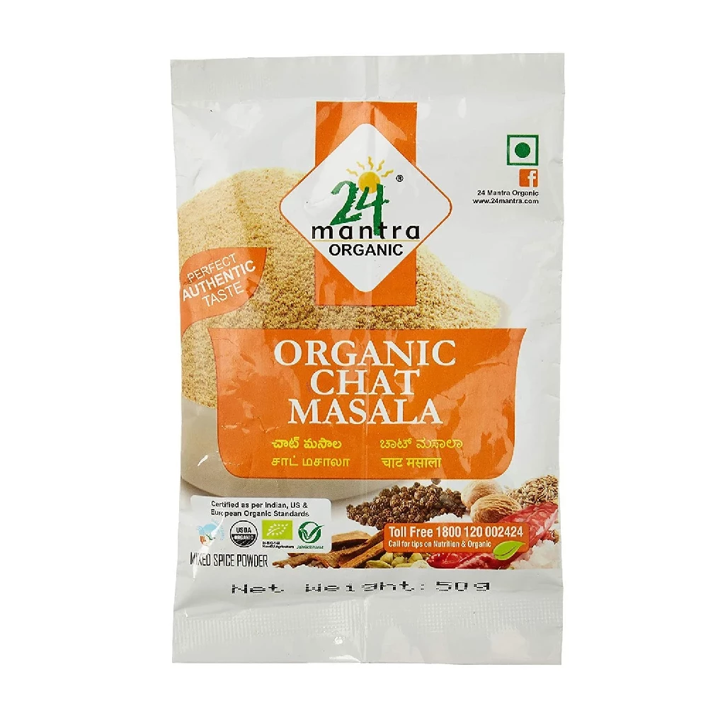 24 Mantra Organic Chat Masala 24 Mantra Organic Chat Masala-Pack Size-50 g