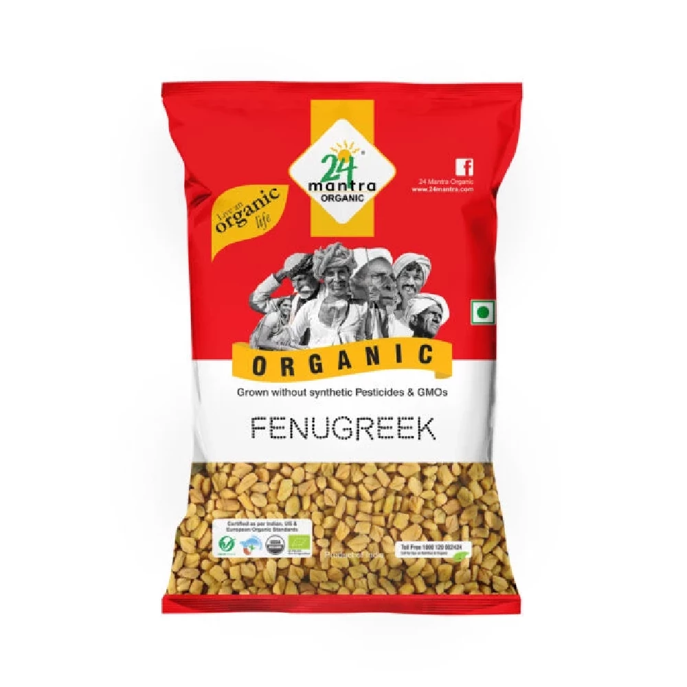24 Mantra Organic Fenugreek 24 Mantra Organic Fenugreek-Pack Size-100 g