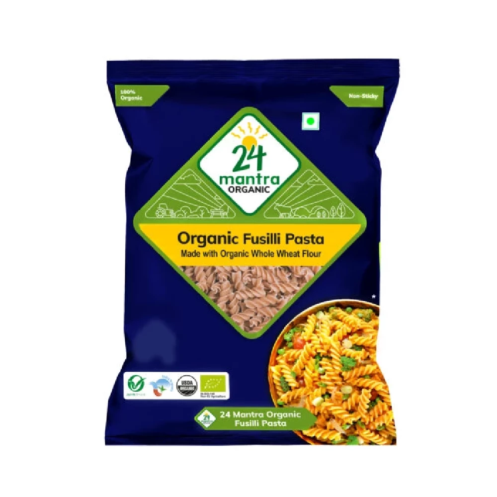 24 Mantra Organic Fusilli Pasta 24 Mantra Organic Fusilli Pasta-Pack Size-400 g