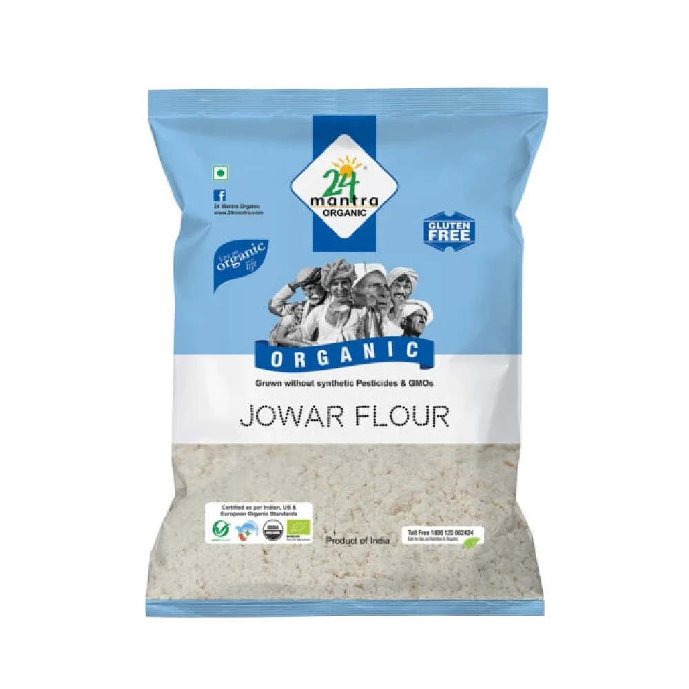 24 Mantra Organic Jowar Flour 24 Mantra Organic Jowar Flour-Pack Size-500 g