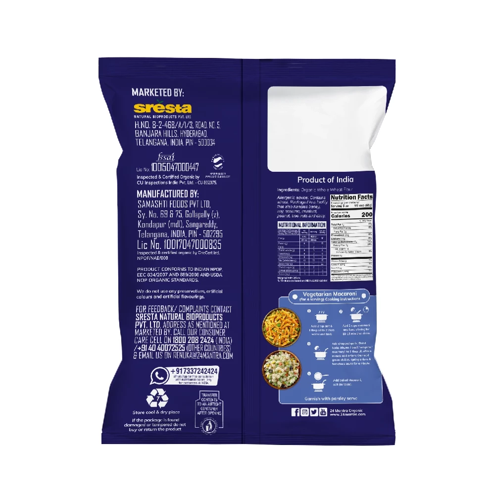 24 Mantra Organic Macaroni Pasta - Image 2