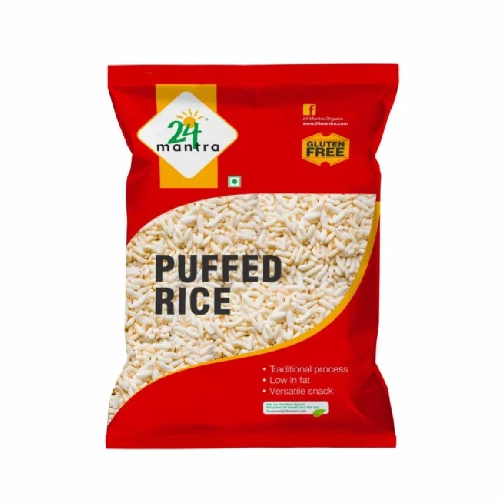 24 Mantra Organic Puffed Rice 24 Mantra Organic Puffed Rice-Pack Size-200 g