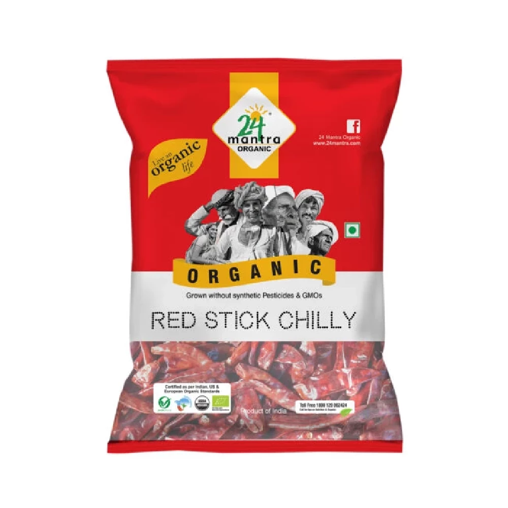 24 Mantra Organic Red Chilly 24 Mantra Organic Red Chilly-Pack Size-100 g
