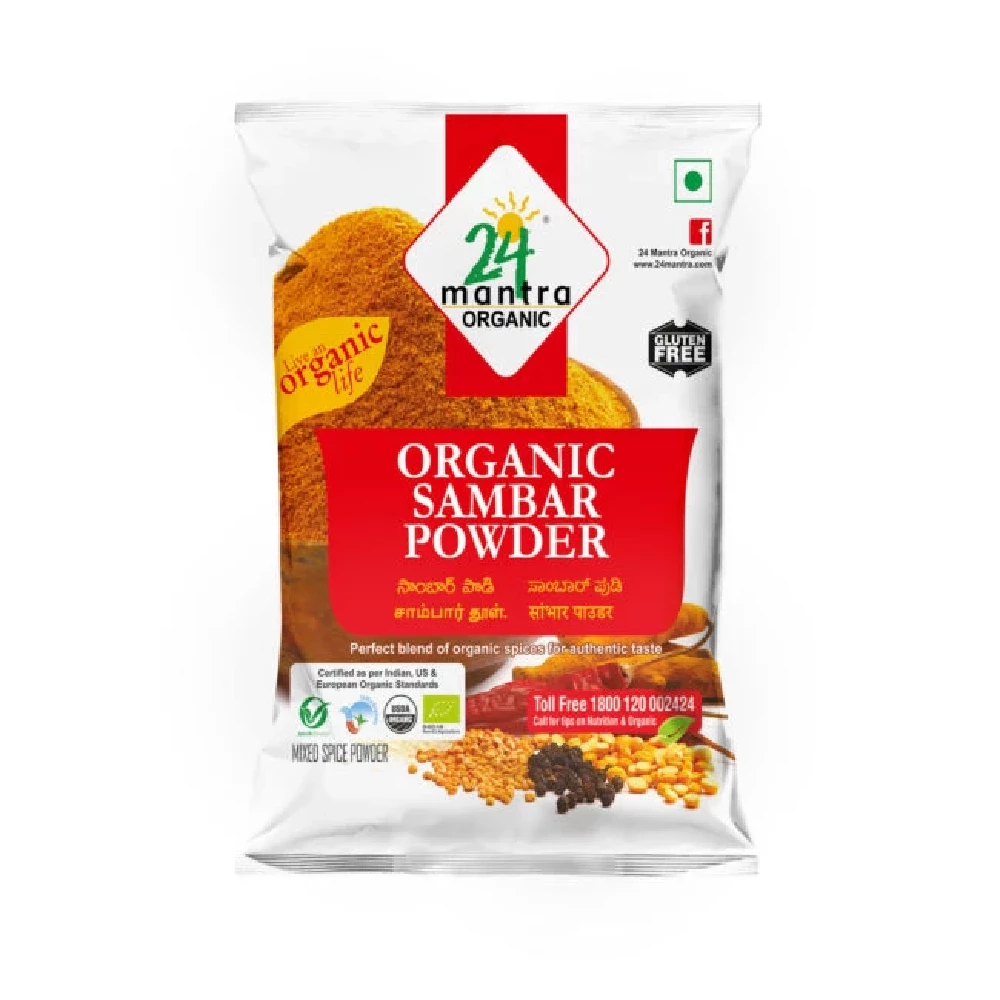 24 Mantra Organic Sambar Powder 24 Mantra Organic Sambar Powder-Pack Size-100 g