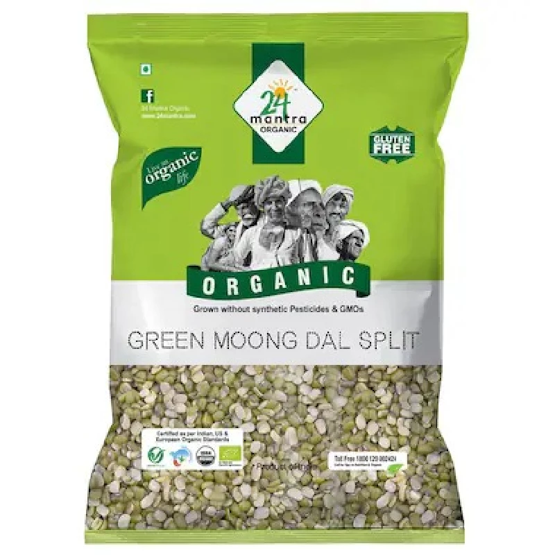 24 Mantra Organic Split Moong 24 Mantra Organic Split Moong-Pack Size-500 g