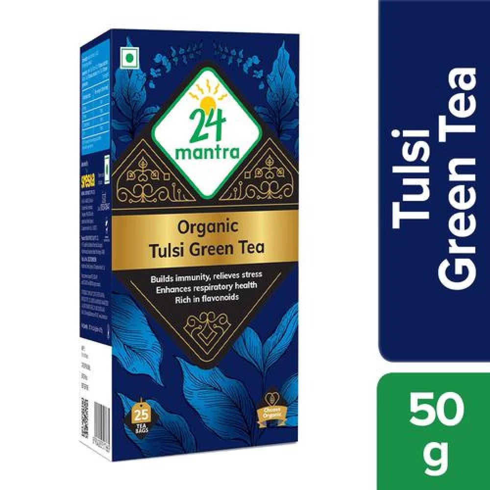 24 Mantra Organic Tulsi Green Tea