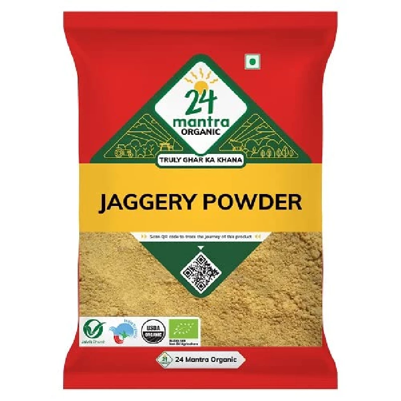 24 Mantra Organic Unbleached Jaggery Powder 24 Mantra Organic Unbleached Jaggery Powder-Pack Size-1 kg