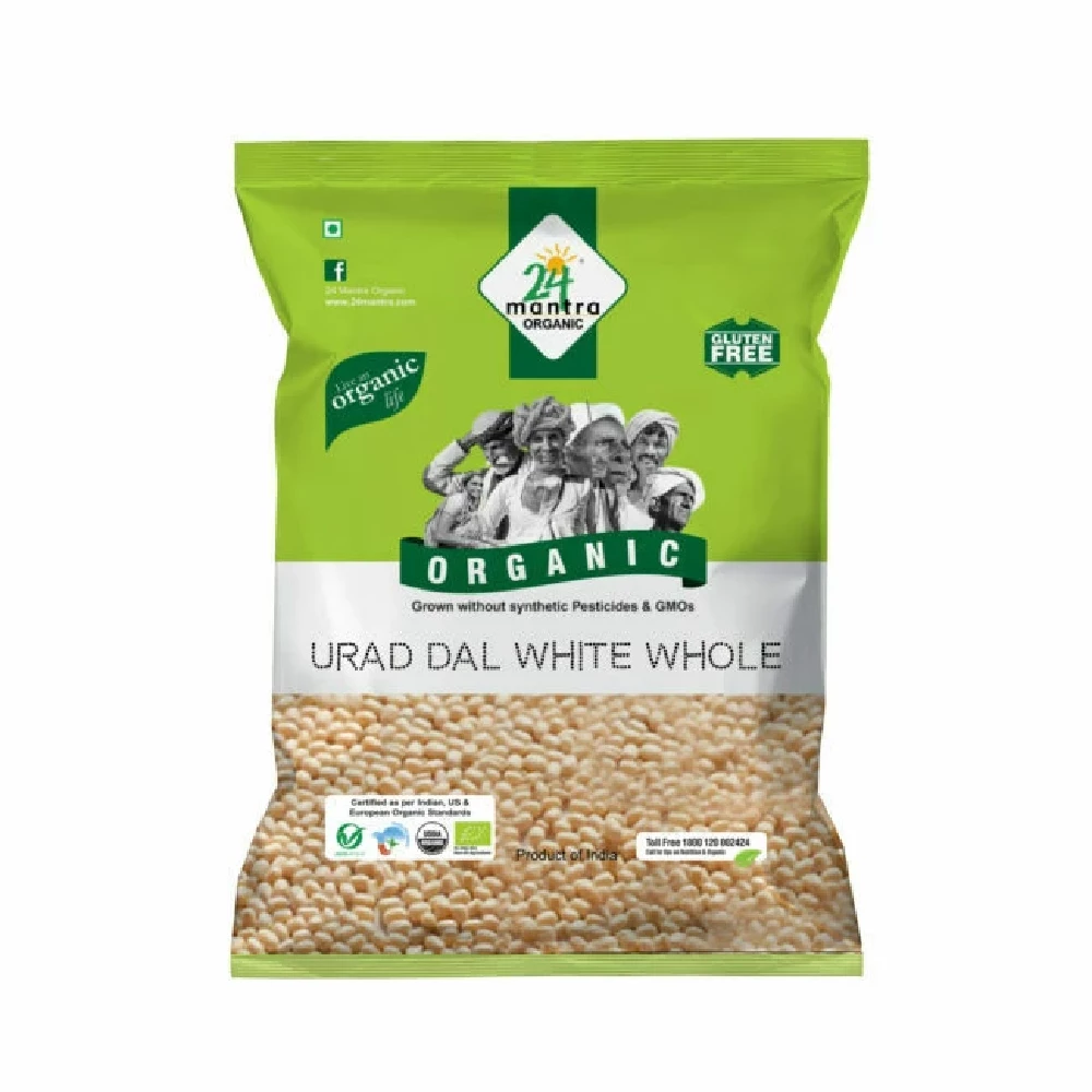 24 Mantra Organic Urad Dal White (whole)