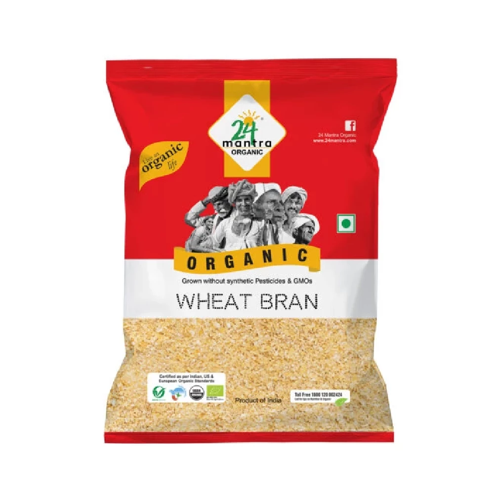 24 Mantra Organic Wheat Bran 24 Mantra Organic Wheat Bran-Pack Size-500 g