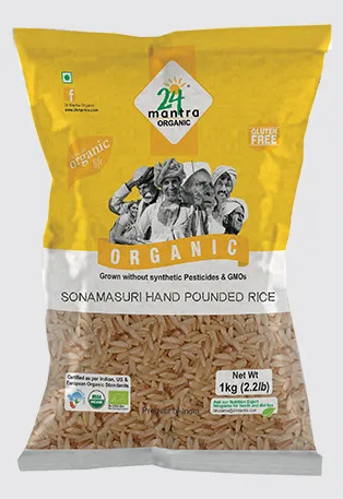 24 Mantra Sonamasuri Raw Rice Handpounded - Image 1