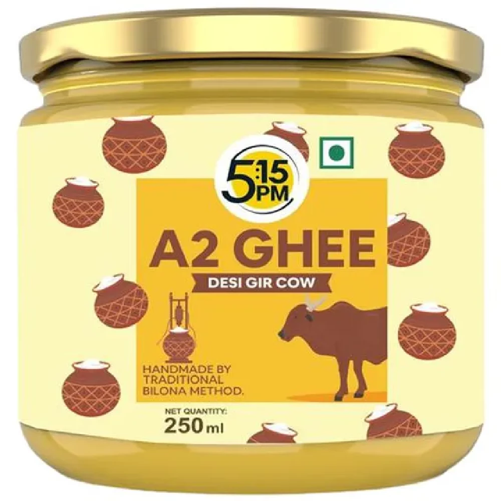 5:15pm A2 Ghee Desi Gir Cow, Handmade, Traditional Bilona Method, Pure, Natural & Healthy