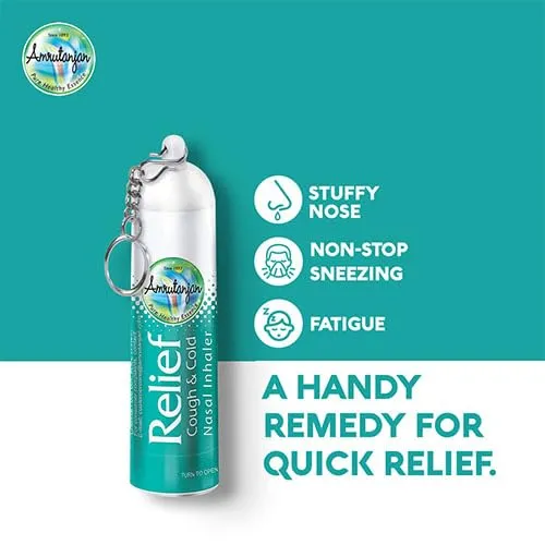 Amrutanjan Relief Cough & Cold Nasal Inhaler - Image 2