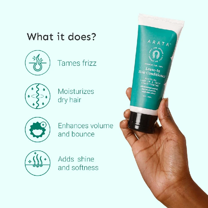 ARATA Advanced Curl Defining Cream All in One Leave-In Conditioner For Curl, Wavy & Frizzy Hair - Image 4