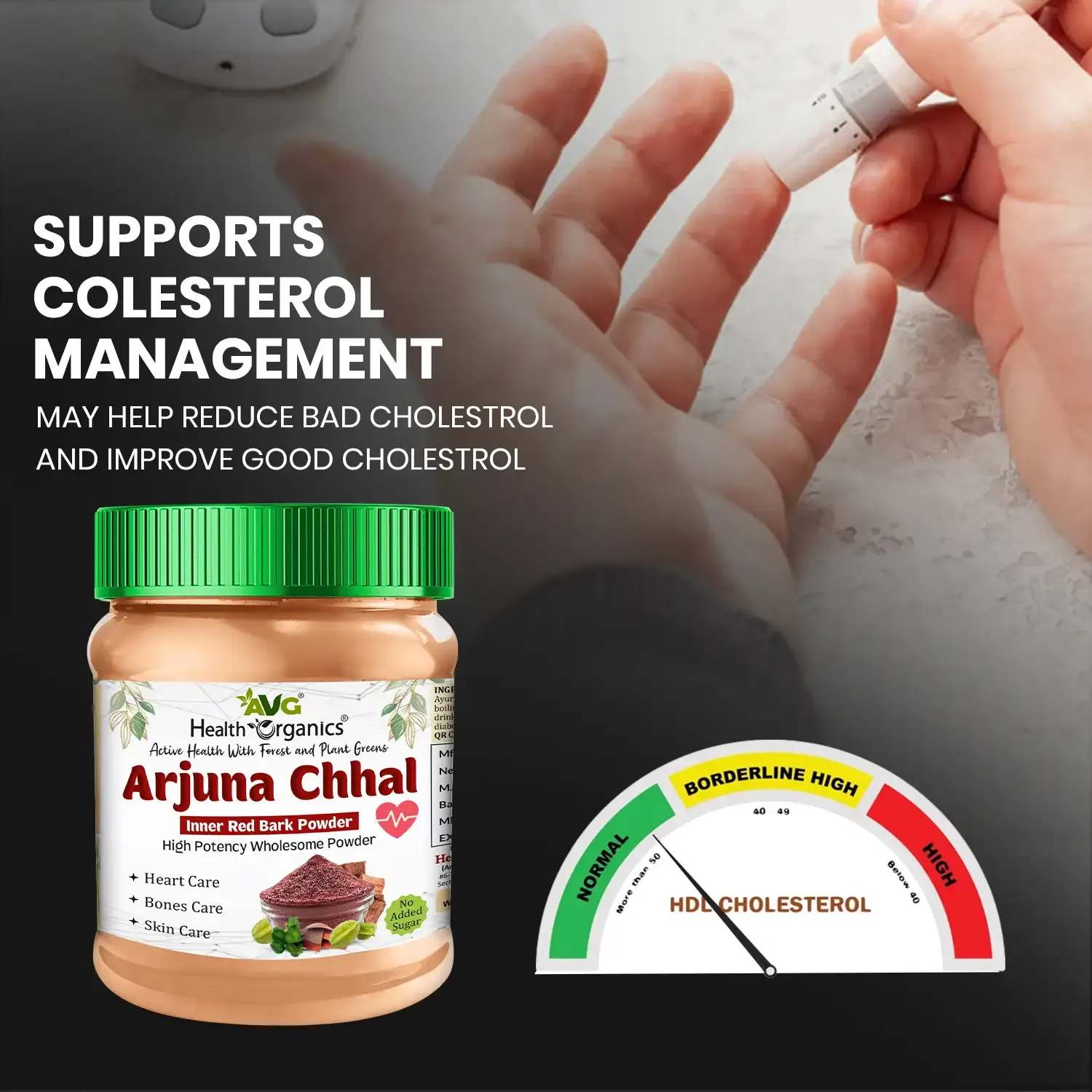 AVG Health Organics Arjuna Chhal Powder - Image 4