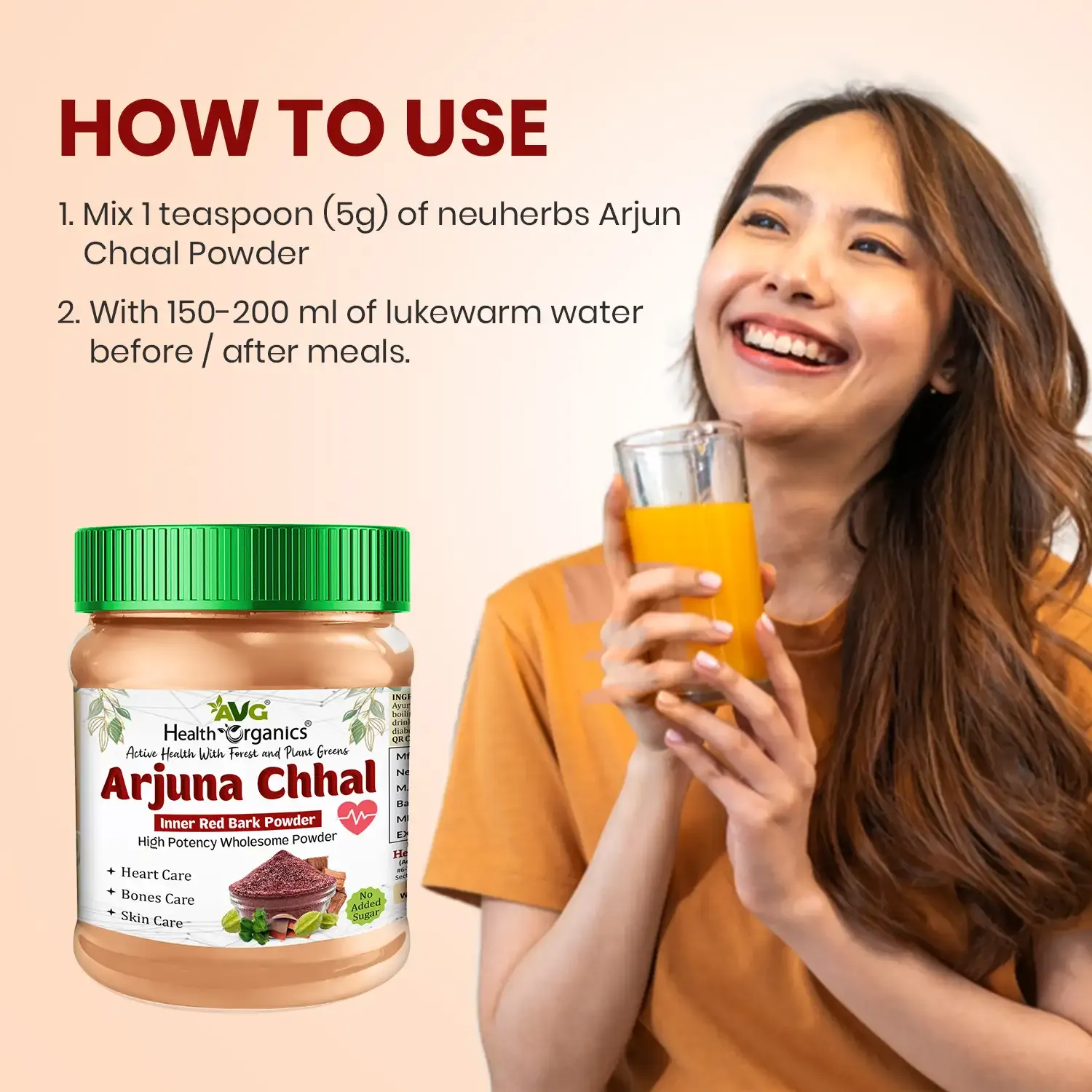 AVG Health Organics Arjuna Chhal Powder - Image 5
