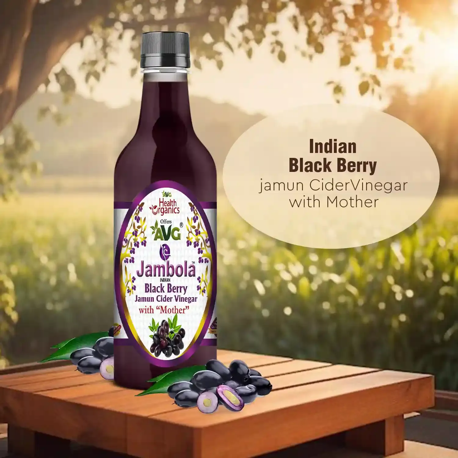 AVG Health Organics Jambola – Jamun Vinegar - Image 2