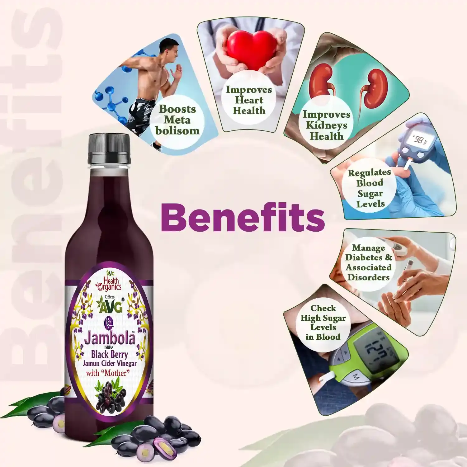 AVG Health Organics Jambola – Jamun Vinegar - Image 3