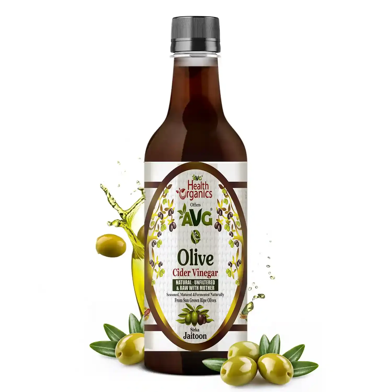 Avg Health Organics Olive Vinegar With Mother