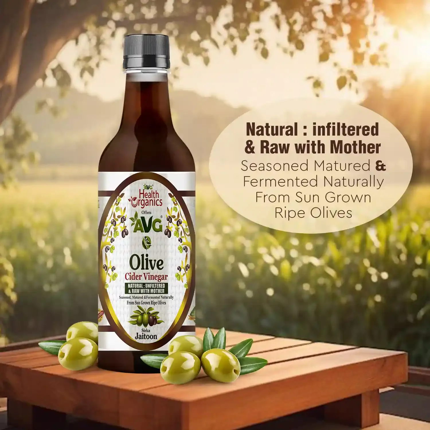 AVG Health Organics Olive Vinegar With Mother - Image 4