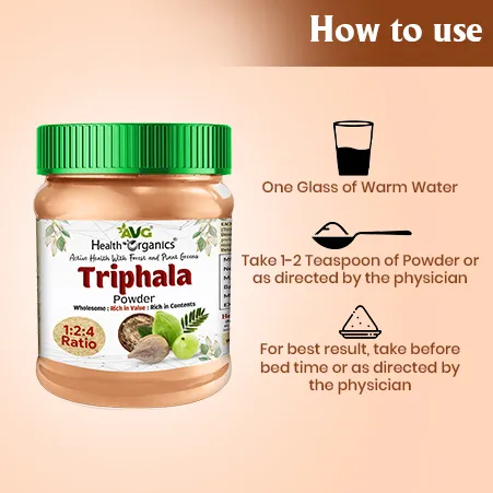 AVG Health Organics Triphala Powder - Image 5