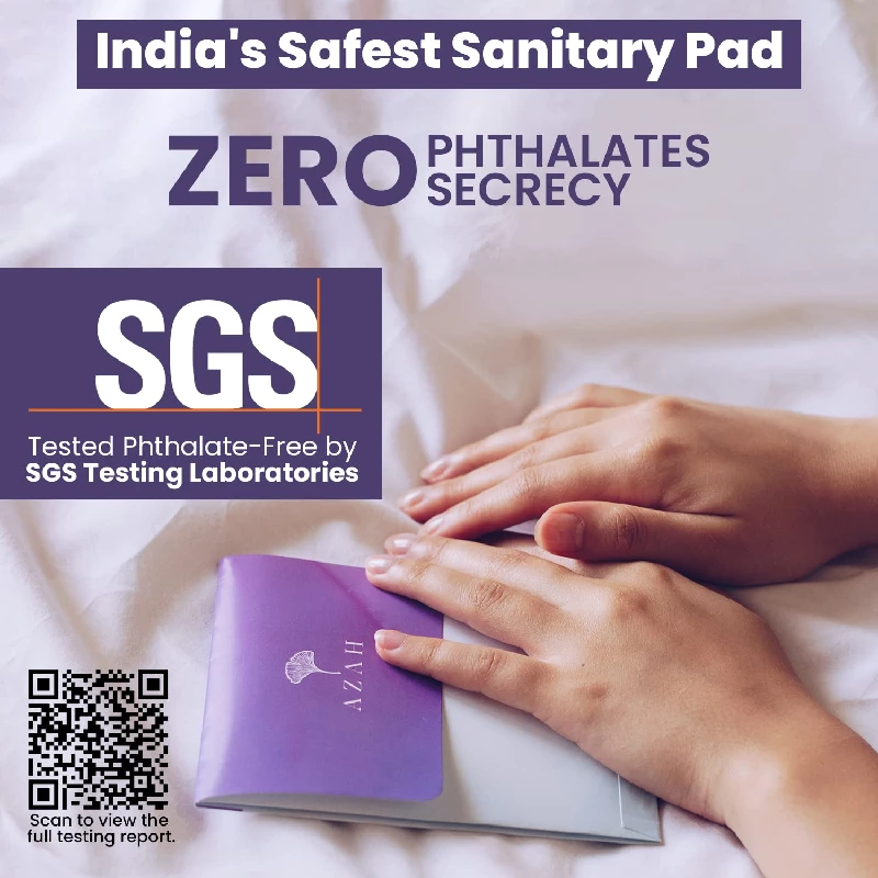 AZAH Organic Sanitary Pads 40 Regular + 40 XL - Image 6