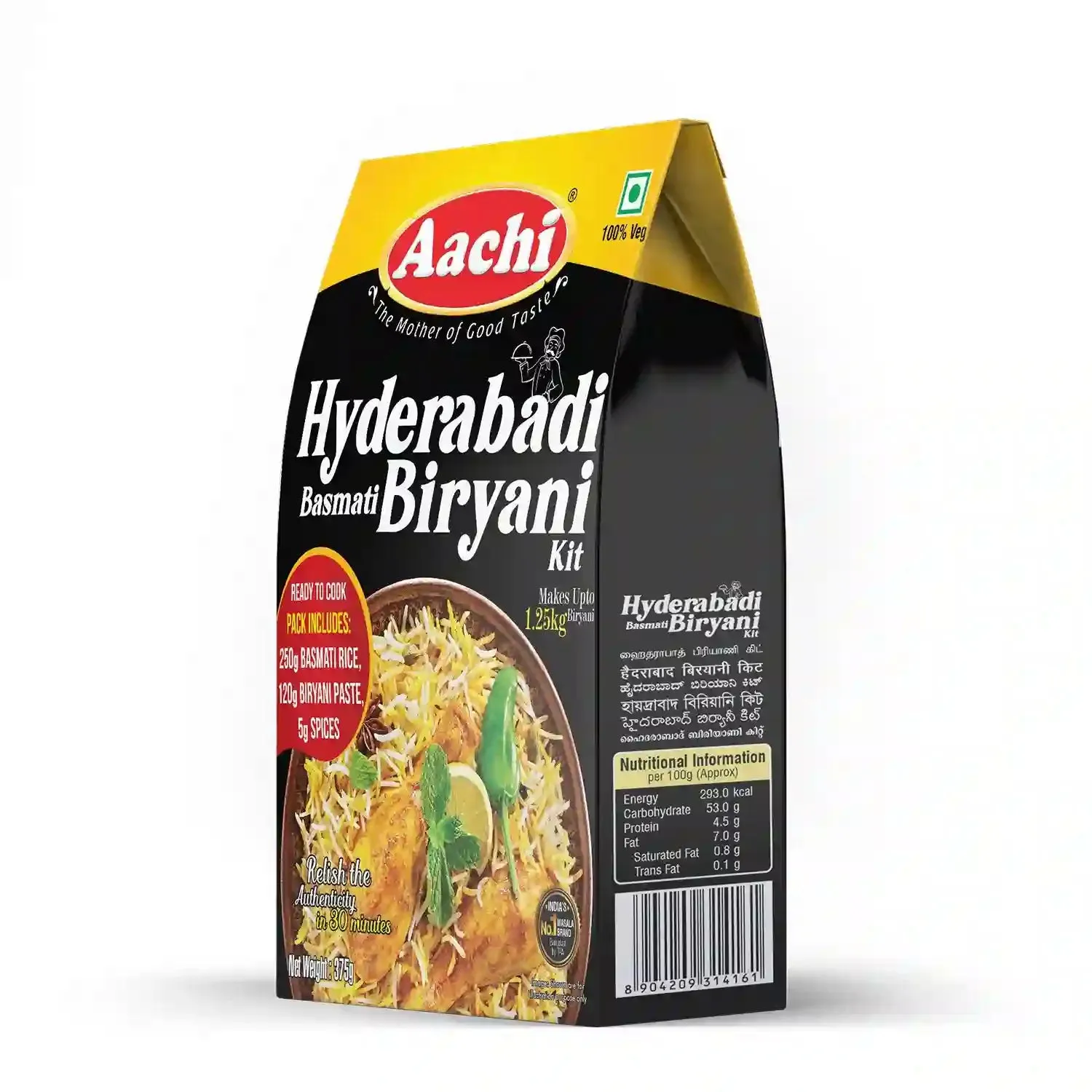 Aachi Hyderabadi Basmati Biryani Kit - Image 2