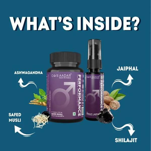 Aadar Performance Oil & Capsule Combo Pack (60 Capsules + 30 ml) - Image 2