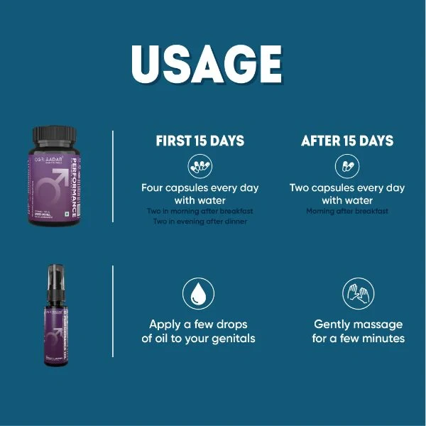 Aadar Performance Oil & Capsule Combo Pack (60 Capsules + 30 ml) - Image 4