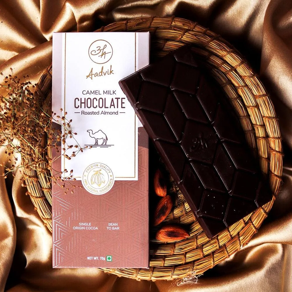Aadvik Camel Milk Chocolate Roasted Almond - Image 3
