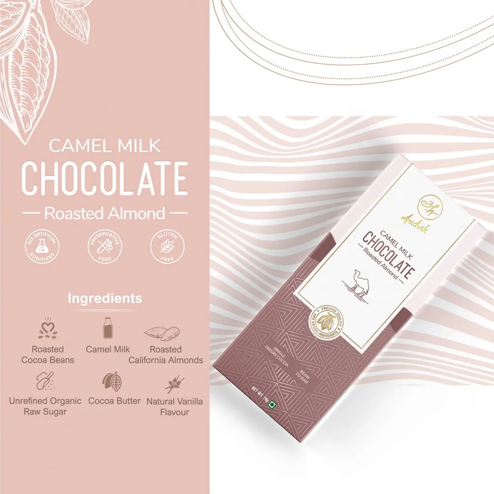 Aadvik Camel Milk Chocolate Roasted Almond - Image 4