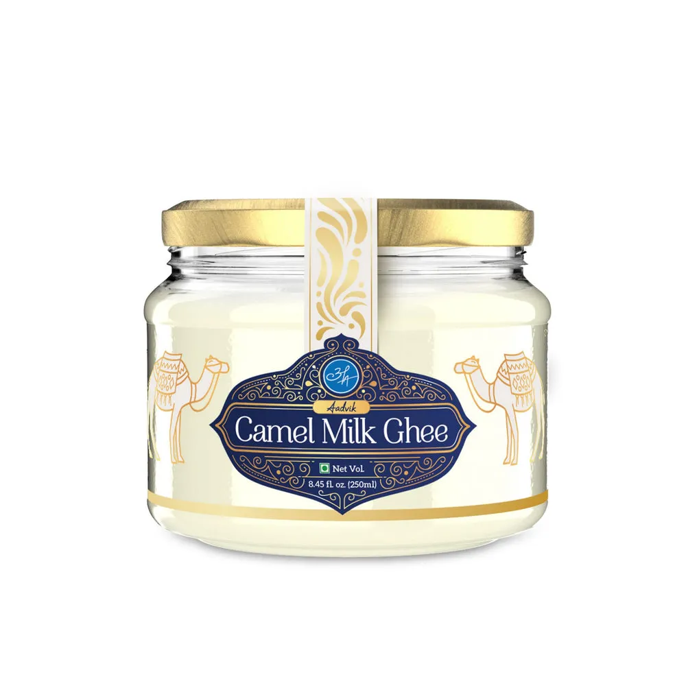 Aadvik Camel Milk Ghee Pure & Natural Aadvik Camel Milk Ghee Pure & Natural-Pack Size-250 ml