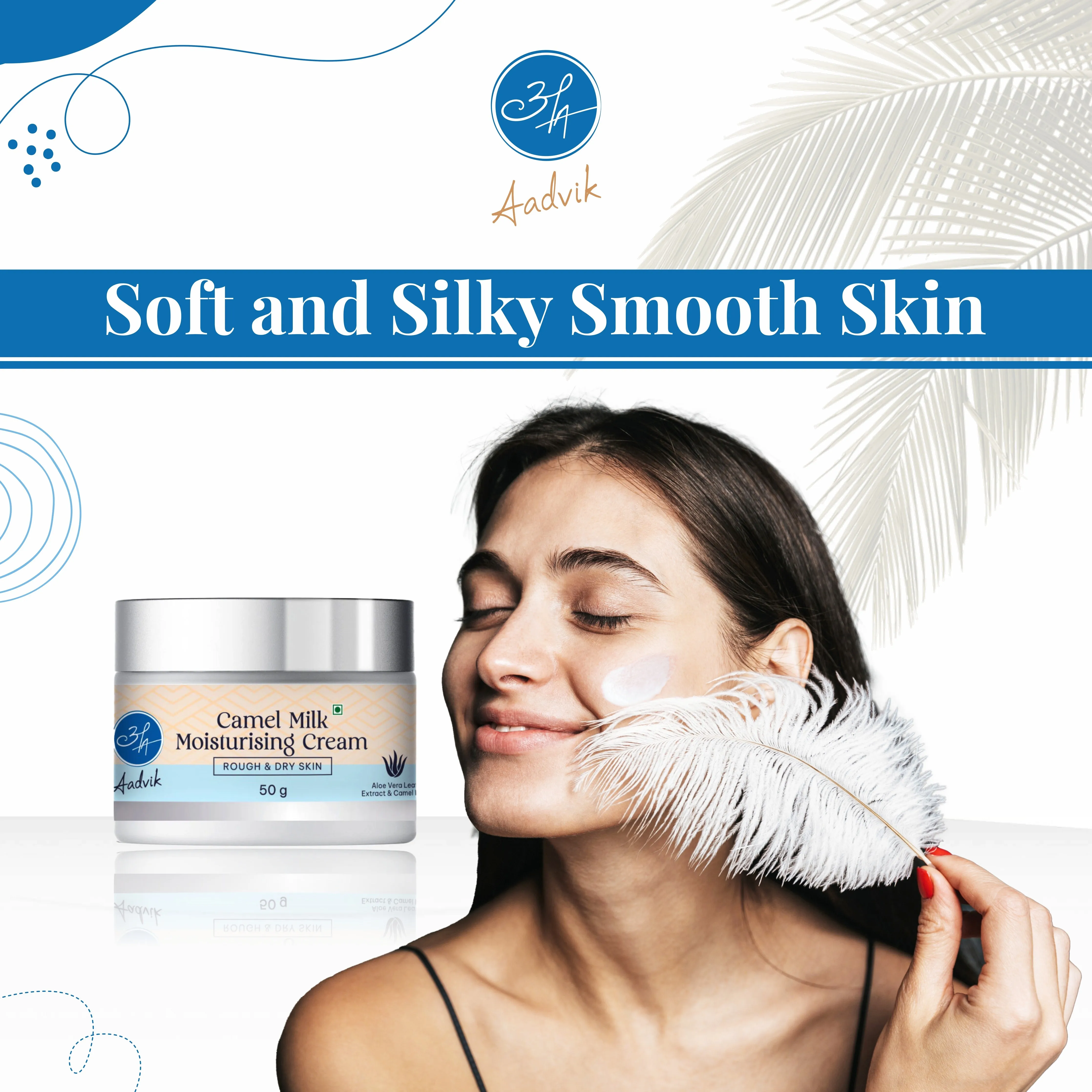 Aadvik Camel Milk Moisturising Face Cream - Image 3