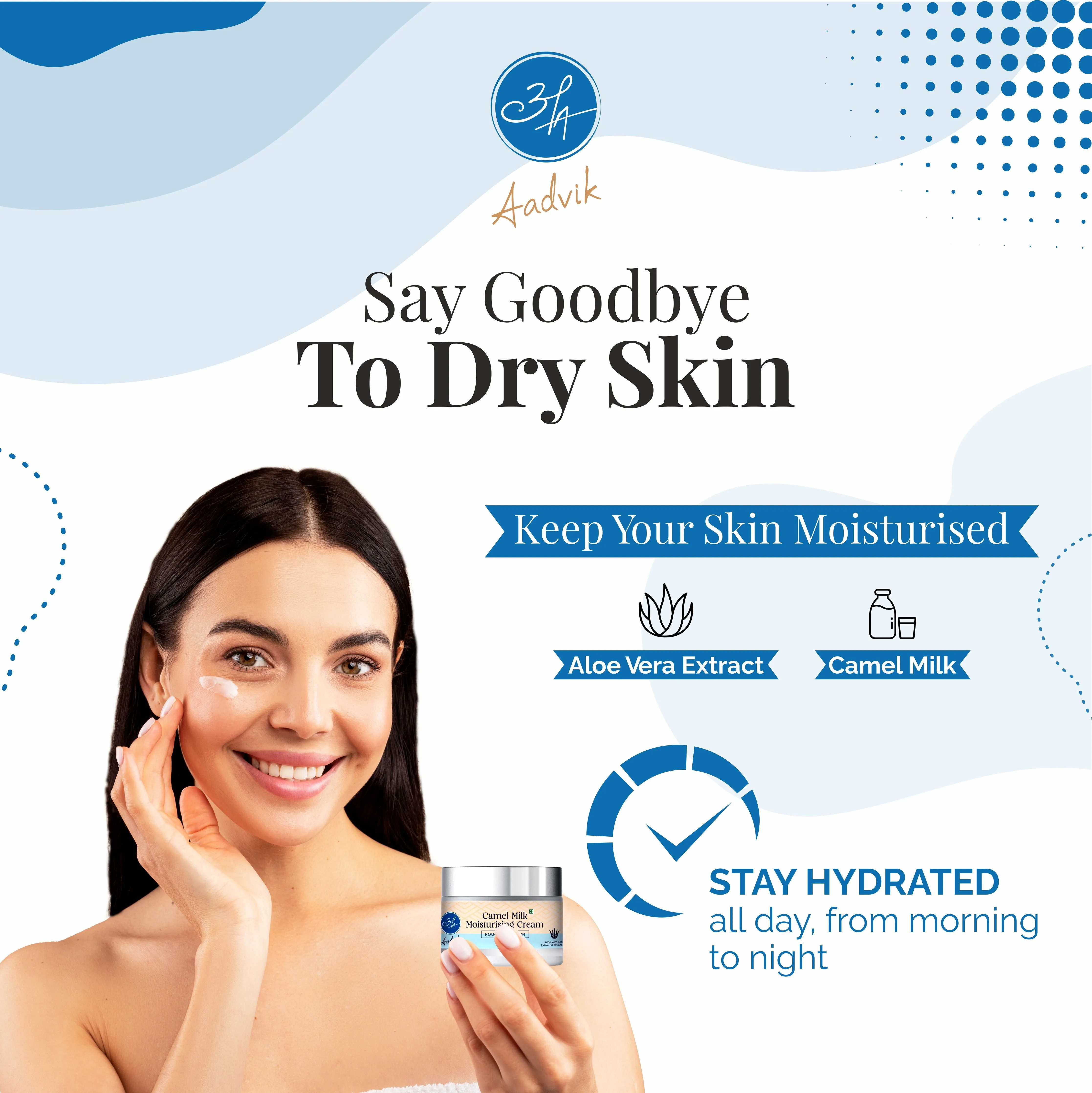 Aadvik Camel Milk Moisturising Face Cream - Image 7