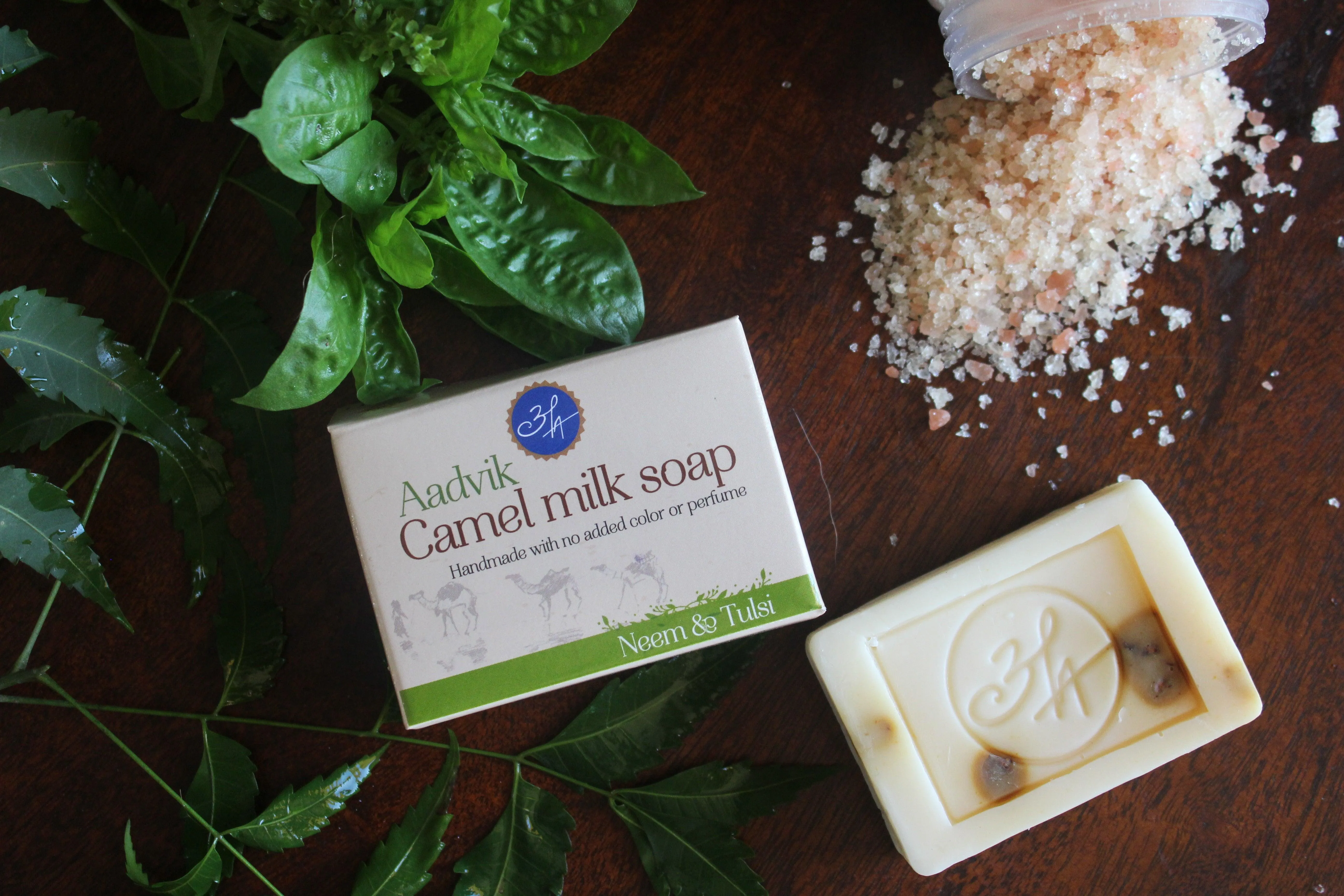 Aadvik Camel Milk Soap Neem & Tulsi - Image 3