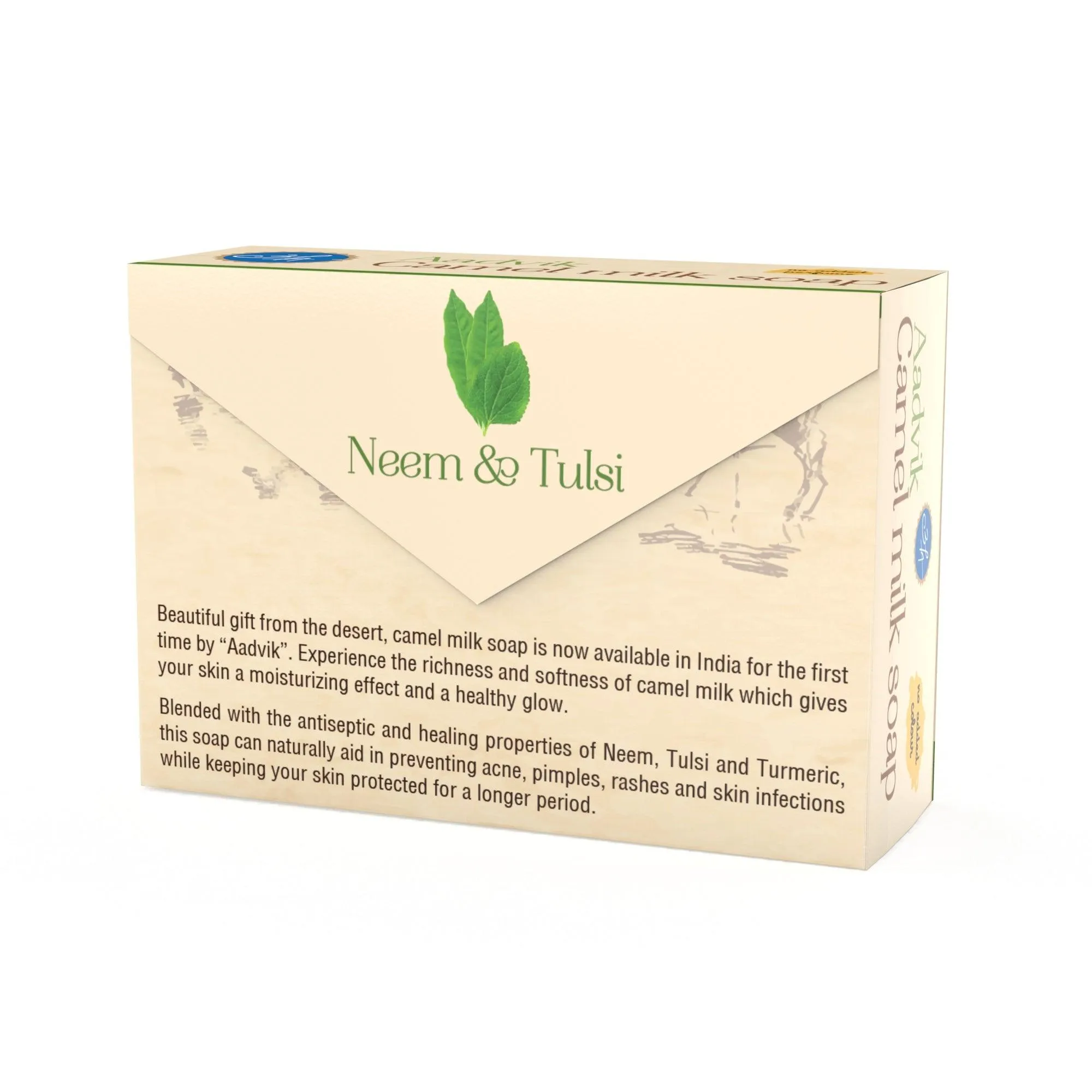 Aadvik Camel Milk Soap Neem & Tulsi - Image 5