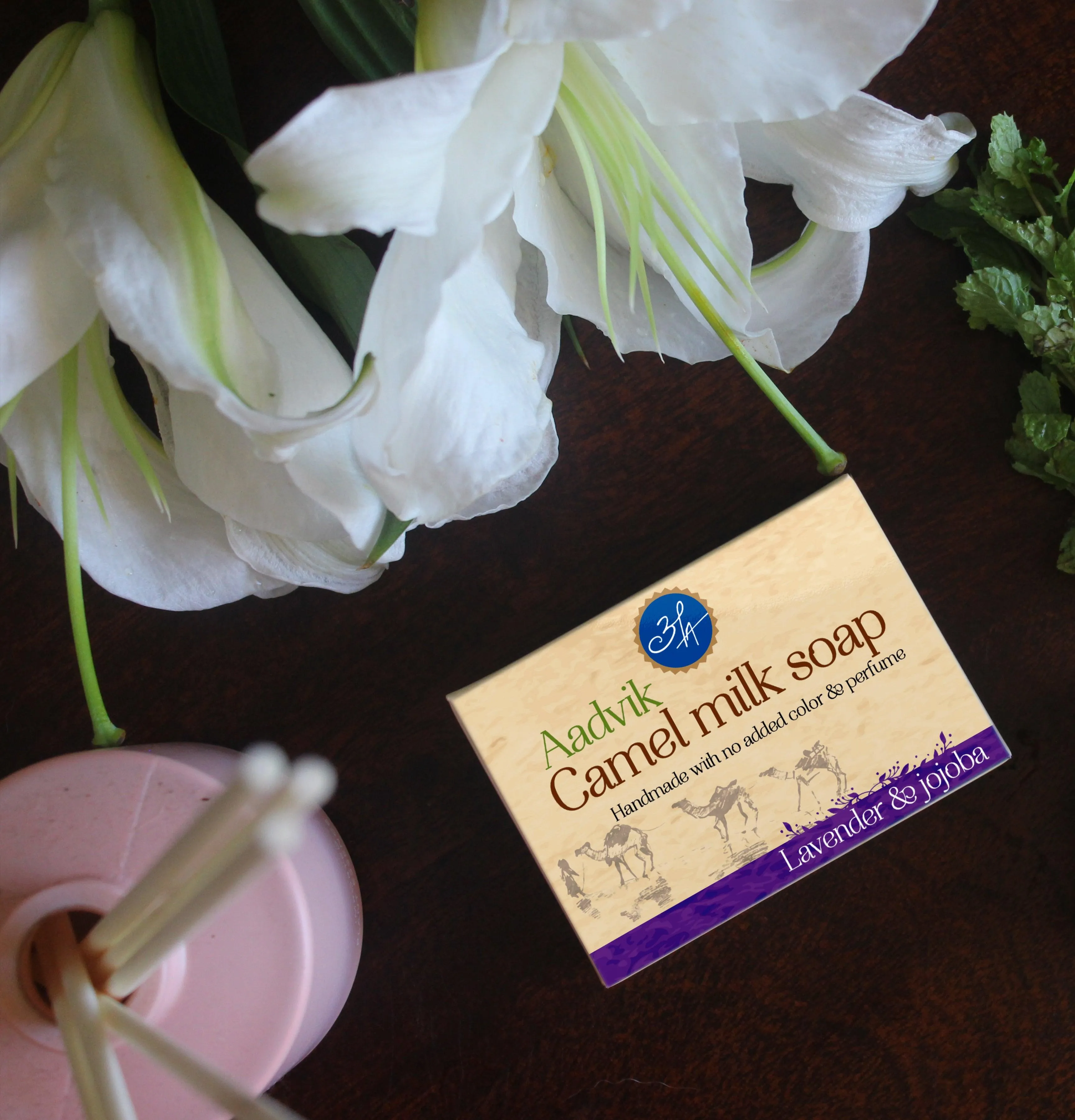 Aadvik Camel Milk Soap With Lavender & Jojoba Oil - Image 2