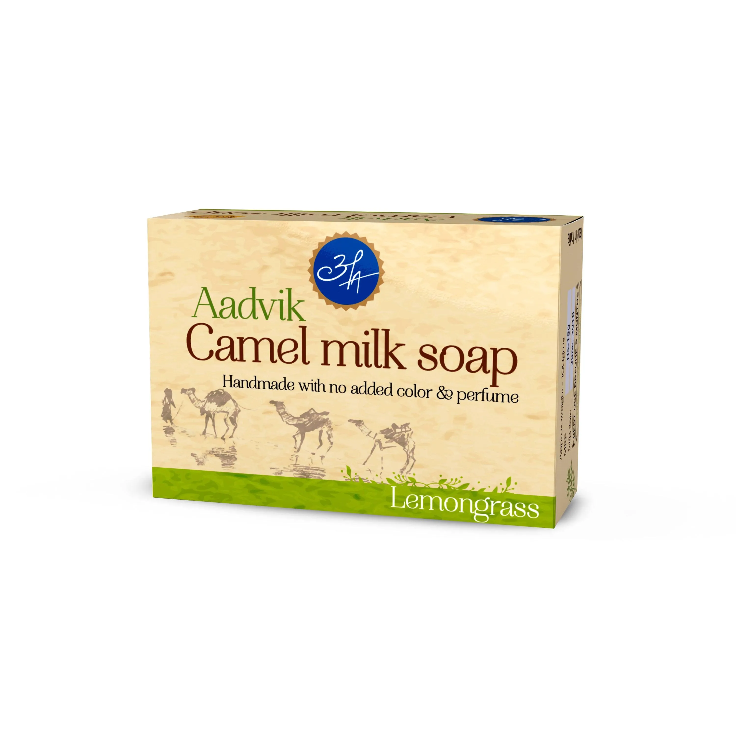 Aadvik Camel Milk Soap With Lemongrass Essential Oil