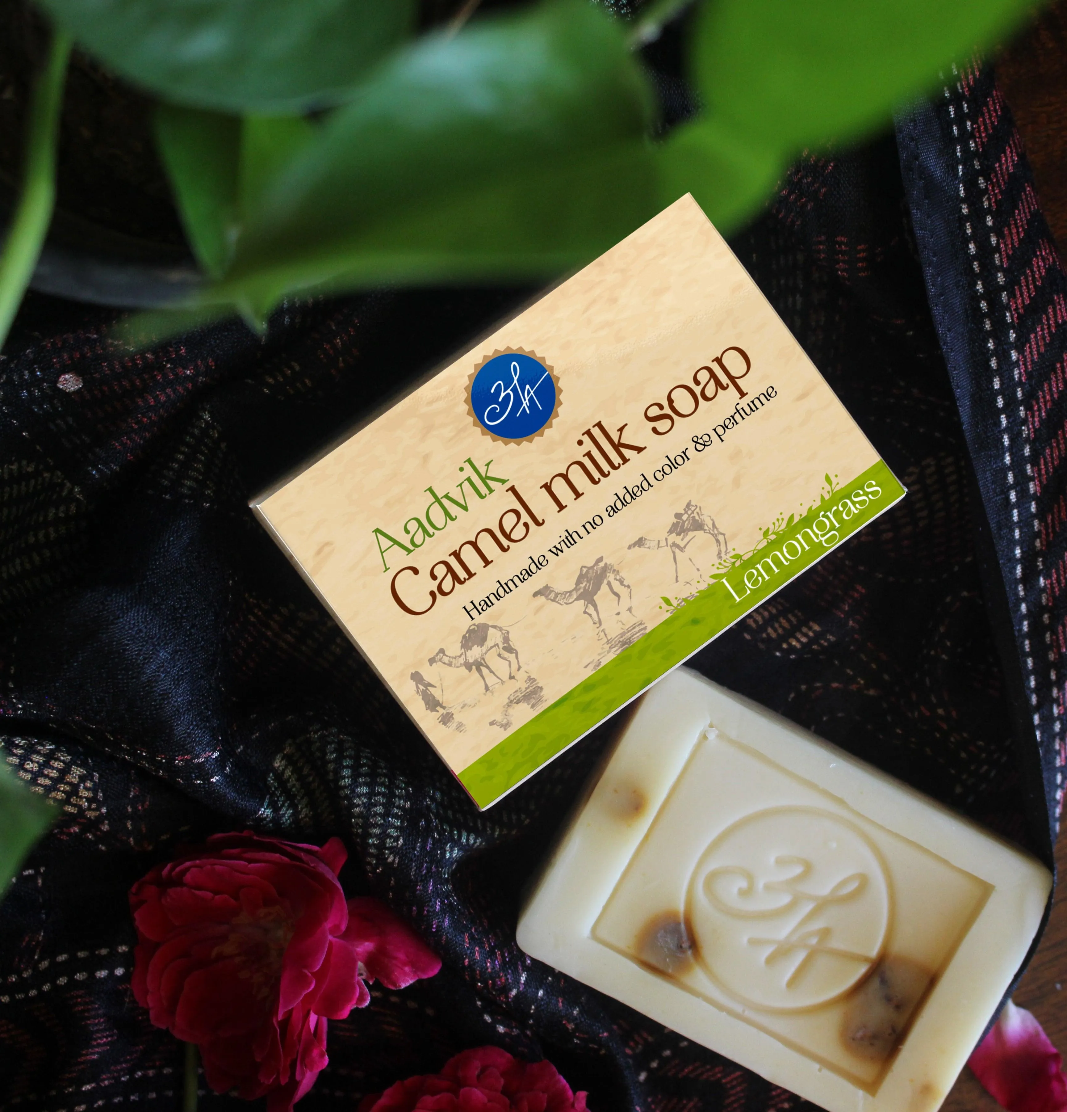 Aadvik Camel Milk Soap With Lemongrass Essential Oil - Image 4