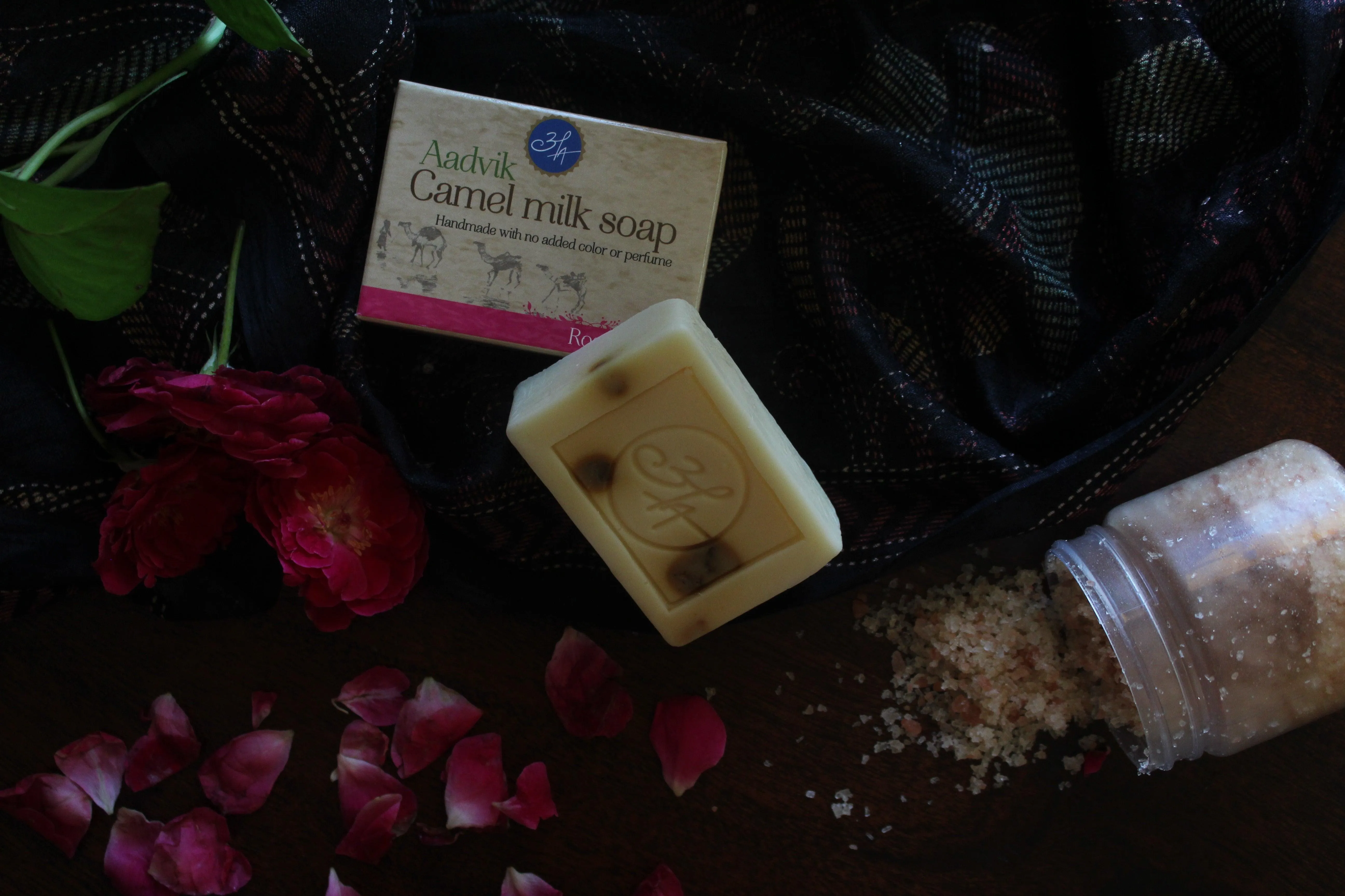 Aadvik Camel Milk Soap With Rose Essential Oil - Image 4