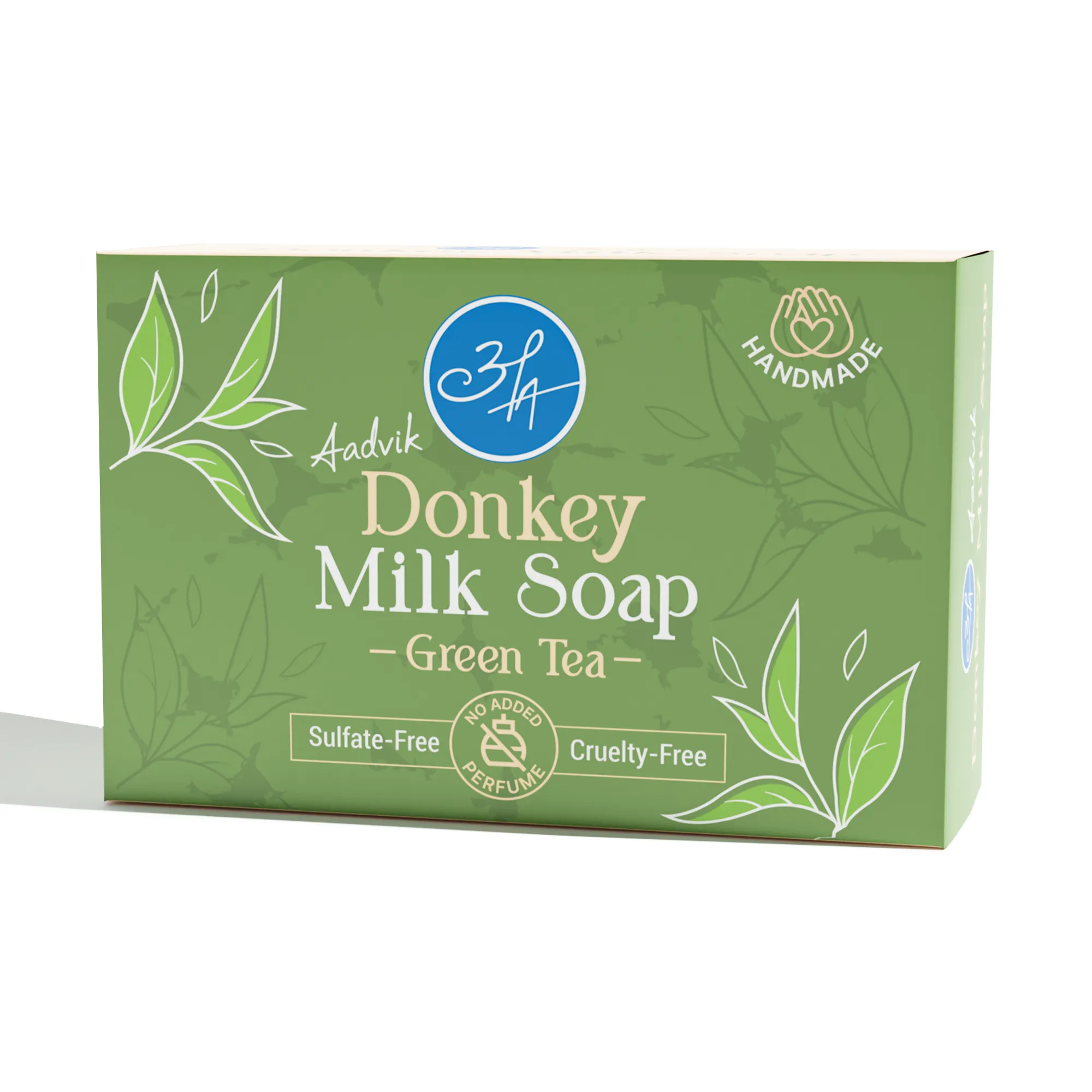 Aadvik Donkey Milk Soap with Green Tea Infusion Aadvik Donkey Milk Soap with Green Tea Infusion-Pack Size-100 g