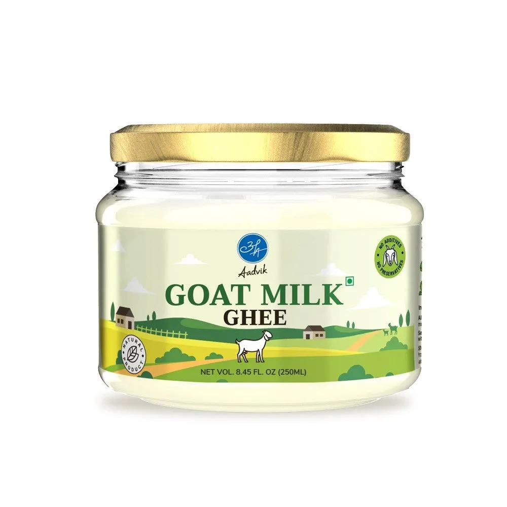 Aadvik Goat Milk Ghee Pure & Natural Aadvik Goat Milk Ghee Pure & Natural-Pack Size-250 ml