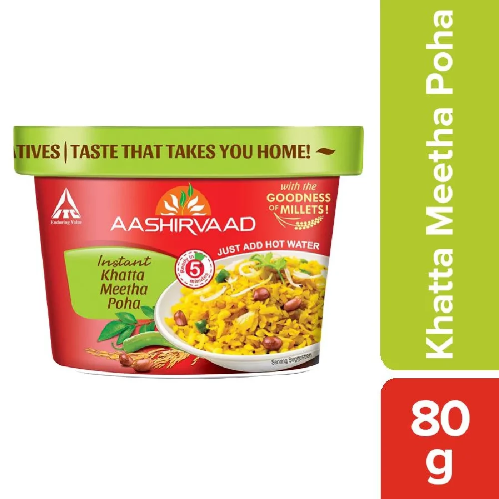 Aashirvaad Instant Khatta Meetha Poha Healthy Breakfast