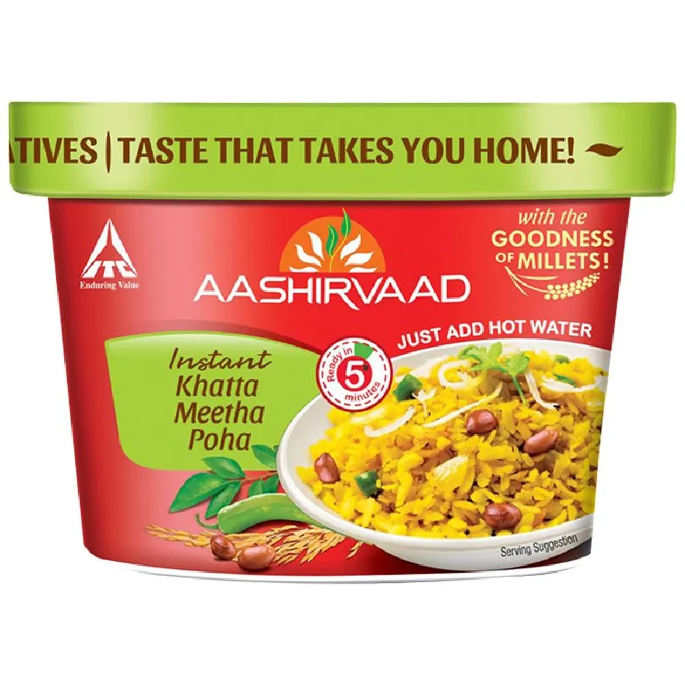 Aashirvaad Instant Khatta Meetha Poha - Healthy Breakfast - Image 2