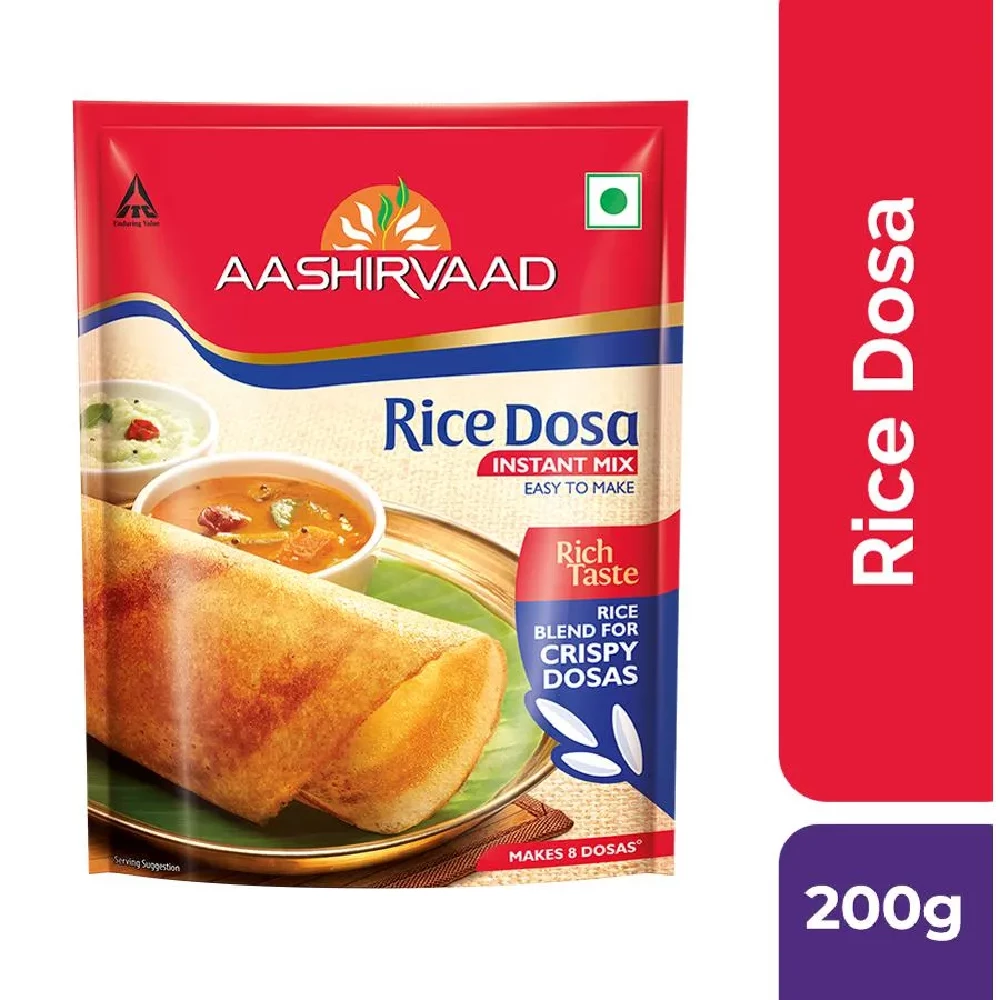 Aashirvaad Instant Mix Rice Dosa - Easy To Make Aashirvaad Instant Mix Rice Dosa - Easy To Make--200g