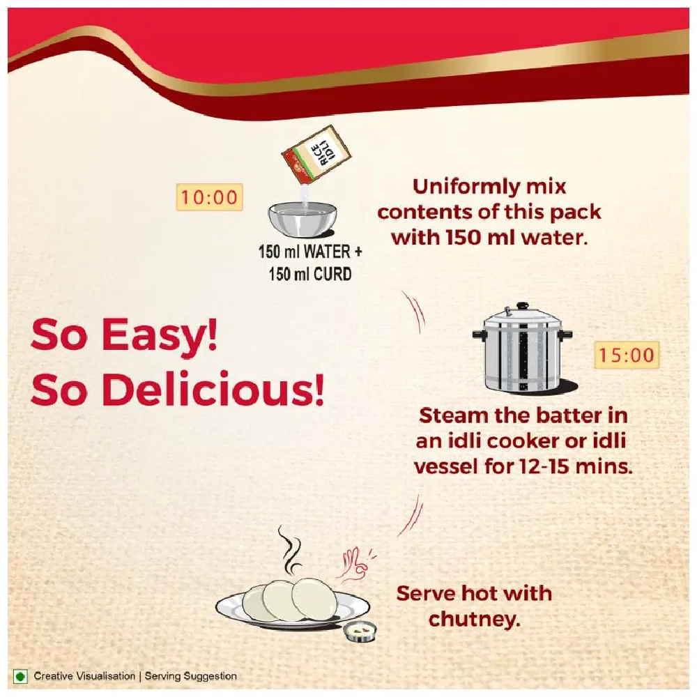 Aashirvaad Instant Mix Rice Idly - Easy To Make - Image 9