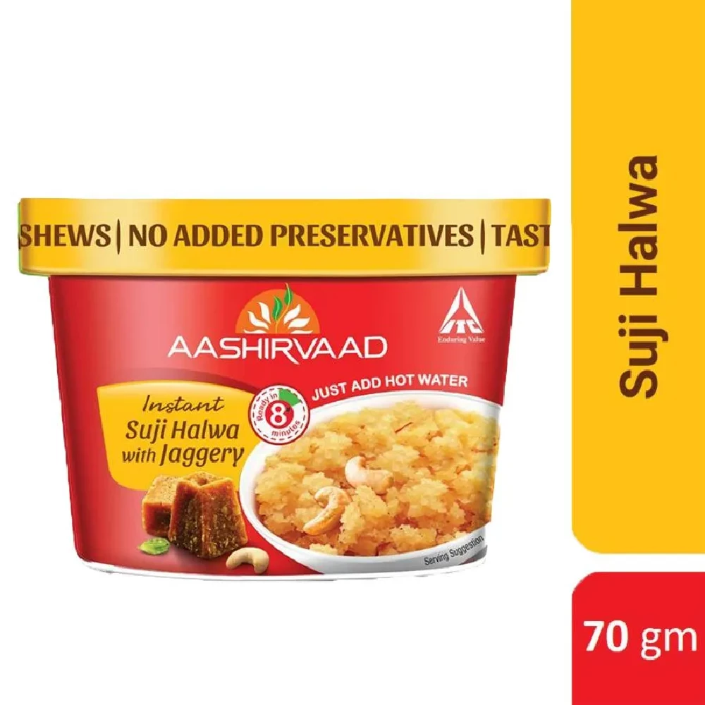 Aashirvaad Instant Suji Halwa With Jaggery Ready In Minutes