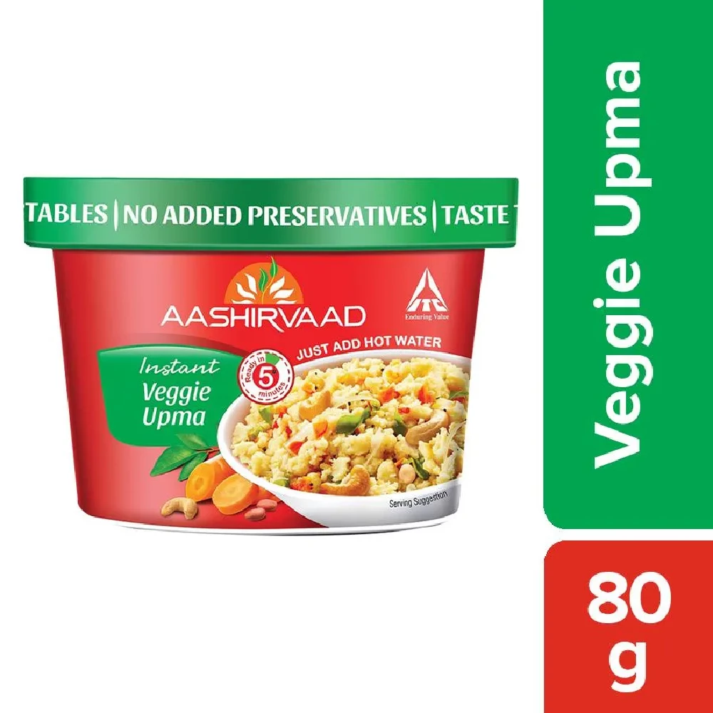 Aashirvaad Instant Veggie Upma - Healthy Breakfast
