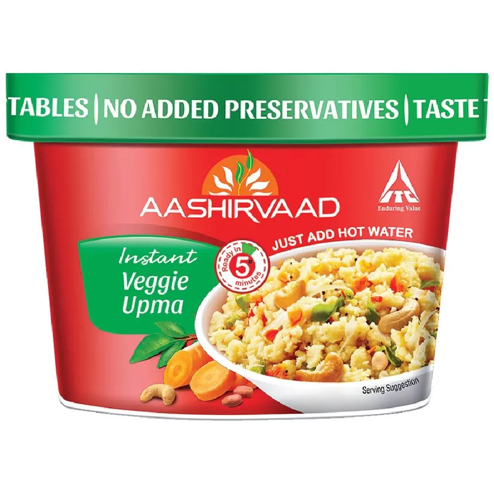 Aashirvaad Instant Veggie Upma - Healthy Breakfast - Image 2